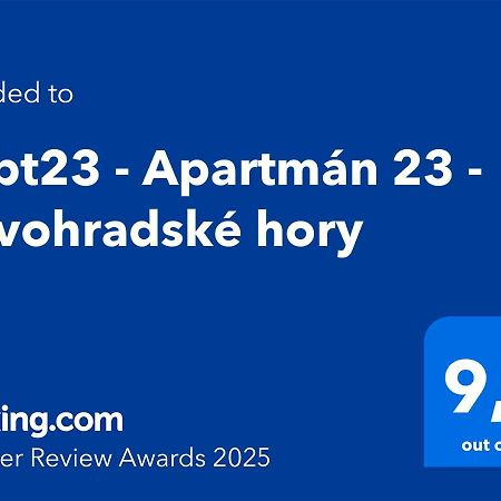 #Apt23 - Apartman 23 - Novohradske Hory Benesov nad Cernou Exterior photo